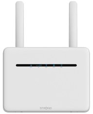 STRONG 4G+ LTE router 1200/ Wi-Fi štandard 802.11a/b/g/n/ac/ 1200 Mbit/s/ 2,4GHz a 5GHz/ 4x LAN/ 1x SIM/ biely