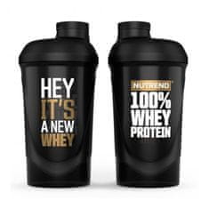 Nutrend šejker 600ml 100% Whey Protein čierny