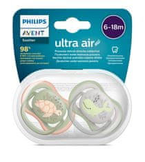 Philips Avent Cumlík Ultra air Obrázok 6-18m chlapec (mora), 2ks