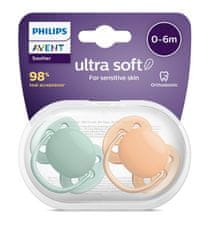 Philips Avent Cumlík Ultrasoft Premium neutral 0-6m, 2 ks