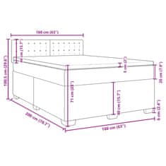 Petromila vidaXL Boxspring posteľ s matracom biela 160x200 cm umelá koža