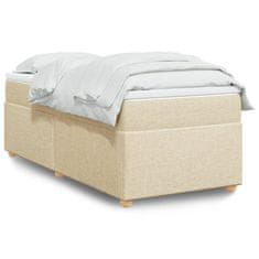 shumee Posteľný rám boxspring s matracom krémový 90x190 cm látka