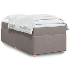 shumee Posteľný rám boxspring s matracom sivohnedý 90x190 cm látka