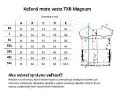 TXR Kožená vesta na motorku Magnum XXL