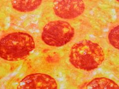 Výpredaj obliečok Mikroplyšová deka PIZZA oranžovo-červená