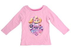 Výpredaj obliečok Detské tričko s dlhým rukávom 2 ks LABKOVÁ PATROLA ružové / svetloružové - rôzne veľkosti Veľkosť: 122 - 128