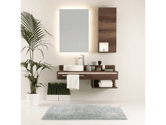 Výpredaj obliečok Sivá kúpeľňová predložka BATI 60x90 cm