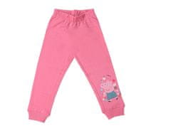 Výpredaj obliečok Detské tepláky PRASIATKO PEPPA svetloružové - rôzne veľkosti Veľkosť: 98 - 104