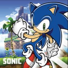 BrandMac Sonic the Hedgehog Island Sonic the Hedgehog Hand and Face Towel, 30x30cm