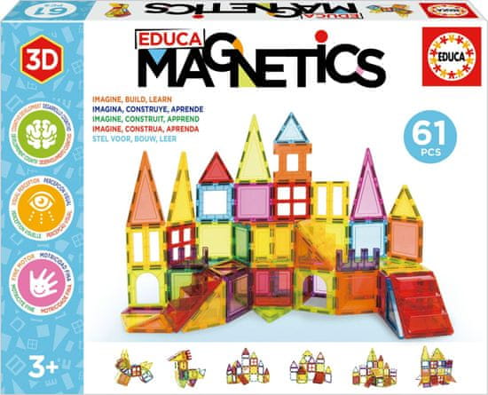 EDUCA Magnetická stavebnica Magnetics 61 vďaky