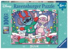 Ravensburger Puzzle 120040309 Disney: Stitch o Vánocích 100 dílků