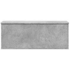 Vidaxl Úložný box betónovo-sivý 90x35x35 cm spracované drevo