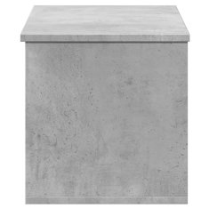 Vidaxl Úložný box betónovo-sivý 90x35x35 cm spracované drevo