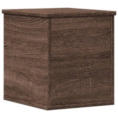 Vidaxl Úložný box hnedý dub 30x35x35 cm kompozitné drevo