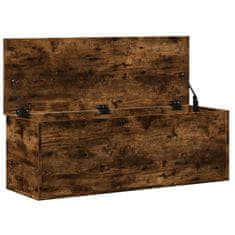 Vidaxl Úložný box dymový dub 102x35x35 cm kompozitné drevo