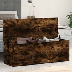 shumee vidaXL Úložný box dymový dub 102x35x35 cm kompozitné drevo