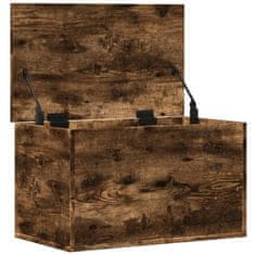 Vidaxl Úložný box dymový dub 60x35x35 cm kompozitné drevo