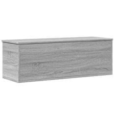 Vidaxl Úložný box sivý dub sonoma 90x35x35 cm kompozitné drevo