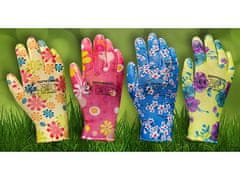 sarcia.eu DALIA Farebné dámske záhradné rukavice s kvetmi 7