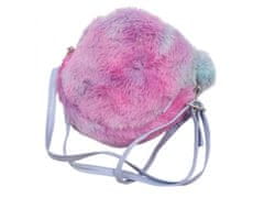 STARPAK Jednorožec fialovo-ružová, plyšová kabelka na rameno pre dievčatá 14x14x3,5cm 