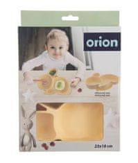 ORION Delený detský tanier zajačik 23x18 cm žltá