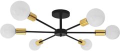 Toolight Spider lampa 6 APP501-6C Čierna