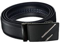 Camerazar Pánsky automatický kožený opasok, čierny, šírka 3,5 mm, dĺžka 131 cm