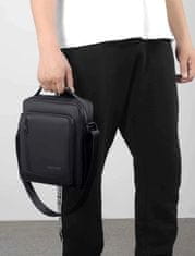 Camerazar Pánska taška cez rameno, čierna, syntetický materiál Nylon-Oxford, 19x24x7 cm