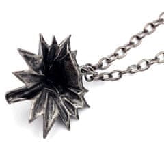 Camerazar Pánsky zberateľský náhrdelník Zaklínač, čierny, zliatina kovov, 5x4 cm
