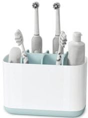 Camerazar Organizér na zubné kefky do kúpeľne, matný plast, 17,5x9x13 cm