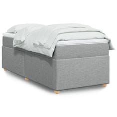 shumee Boxspring posteľ s matracom bledosivý 100x200 cm látka