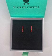 Flor de Cristal Náušnice Gianina modrá