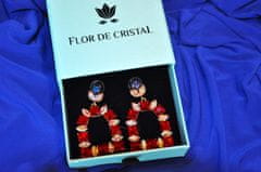 Flor de Cristal Náušnice Regina