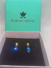 Flor de Cristal Náušnice Gota