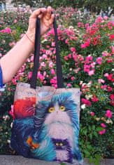 Flor de Cristal Plátená taška cez rameno Crazy dogs