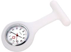 Camerazar Silikónové lekárske hodinky pre zdravotnú sestru, hypoalergénne, nerezová oceľ, šírka obalu 4 cm
