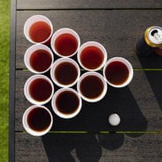 Ruhhy Hra Beer Pong s 50 červenými pohármi s objemom 450 ml a 3 pingpongovými loptičkami