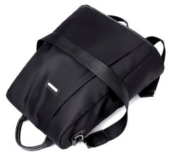 Camerazar Dámsky mestský batoh, nepremokavý syntetický materiál, čierny, 32x32x12 cm