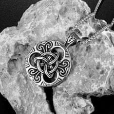 Camerazar Vikingský amulet Pánsky náhrdelník, striebro, chirurgická oceľ, 60 cm