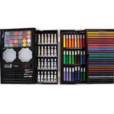 LIVEFY Art Kit sada pre maľovanie v kufríku pre deti 145ks, ružová