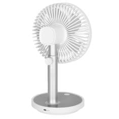 LIVEFY Desk bezdrôtový stolný ventilátor 30cm, biely