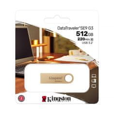 Kingston Kľúč USB 512GB 3.2 KINGSTON Data Traveler SE9 G3 kovový 220MB/s