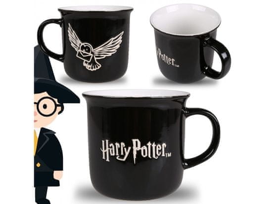 sarcia.eu Harry Potter Keramický hrnček, čierny s bielym vnútrom 410 ml