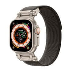 Tech-protect Nylon remienok na Apple Watch 42/44/45/49mm, black/orange
