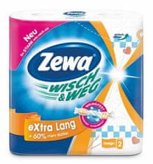 Zewa Kuchynské utierky "Wisch&Weg extra lang", 2vrstvové, 2 rolky, 43222