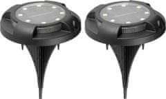 Strend Pro Lampa Strend Pro Strend Pro Crater, 11x14 cm, solárna, 12x SMD LED, AA, 2 ks