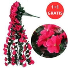 HOME & MARKER® Dekoratívna závesná kytica umelých orchideí 1+1 ZADARMO Červená + Červená | HANGROSE