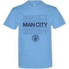 Fan-shop Tričko MANCHESTER CITY Logo sky Velikost: L