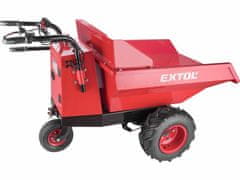 Extol Premium Aku transportér s pojezdem8891591, 400kg, 200l, 54V Li-ion, 15Ah