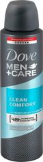 Dove Men + Care Clean Comfort antiperspirant deodorant sprej pre mužov 150 ml